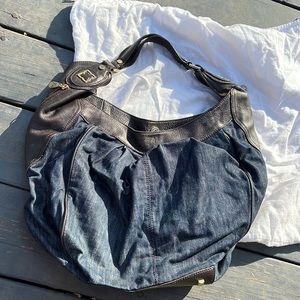 BCBG denim hobo